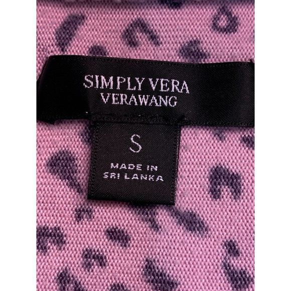 Women’s Lounge Sleep Top Size Small 1774 Simply Vera Wang Raglan Cozy - Picture 5 of 12